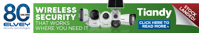Tiandy Wi-Fi Camera Range available at Elvey